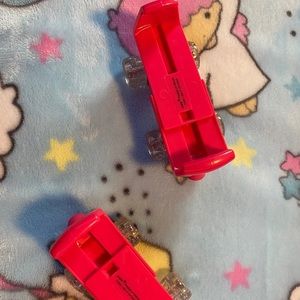 Build A Bear Worshop Pink Adjustable Rollerskates with Sparkly glitter Wheels